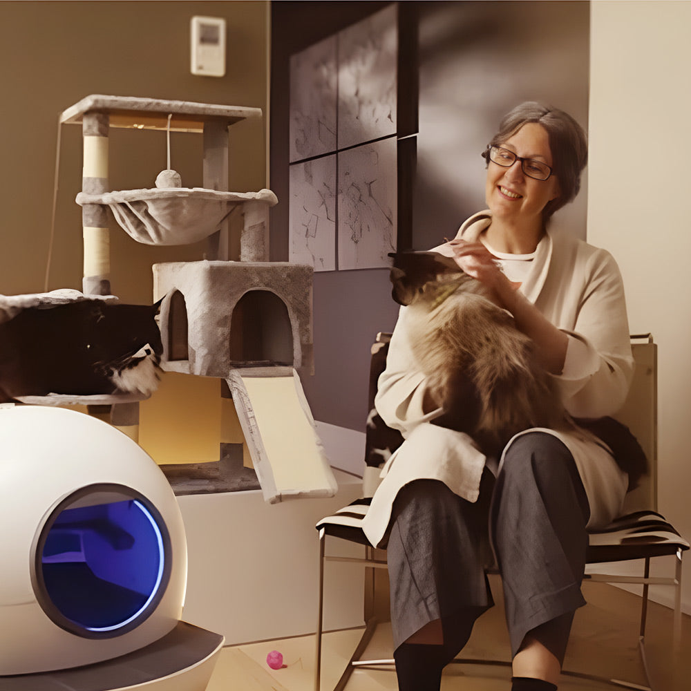 Bac à litière autonettoyant Spaceship d'Els Pet