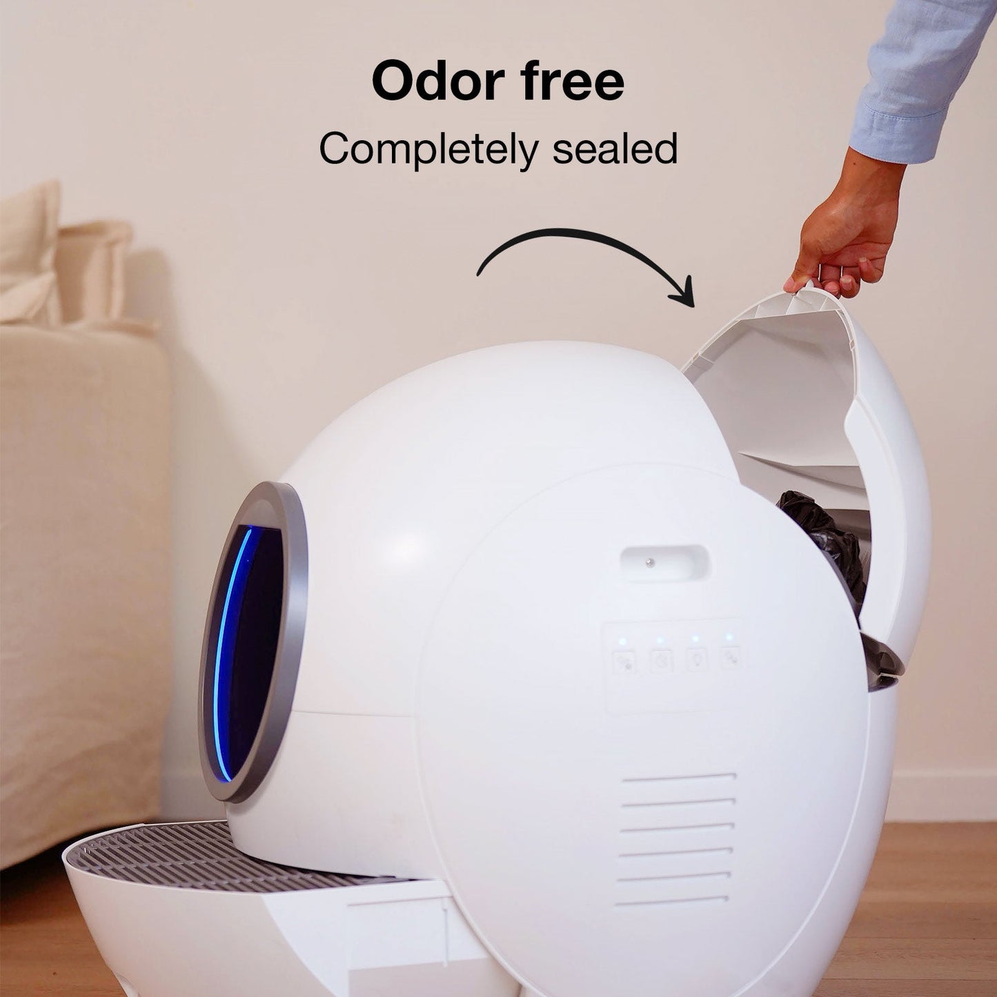 Bac à litière autonettoyant Spaceship d'Els Pet
